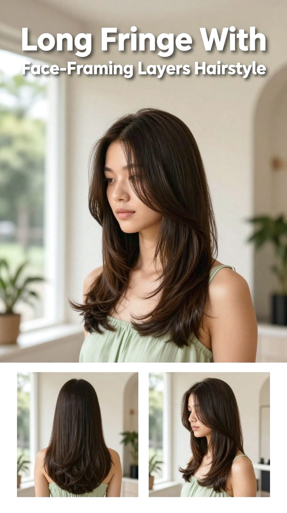 Long Fringe With Face-Framing Layers Hairstyle