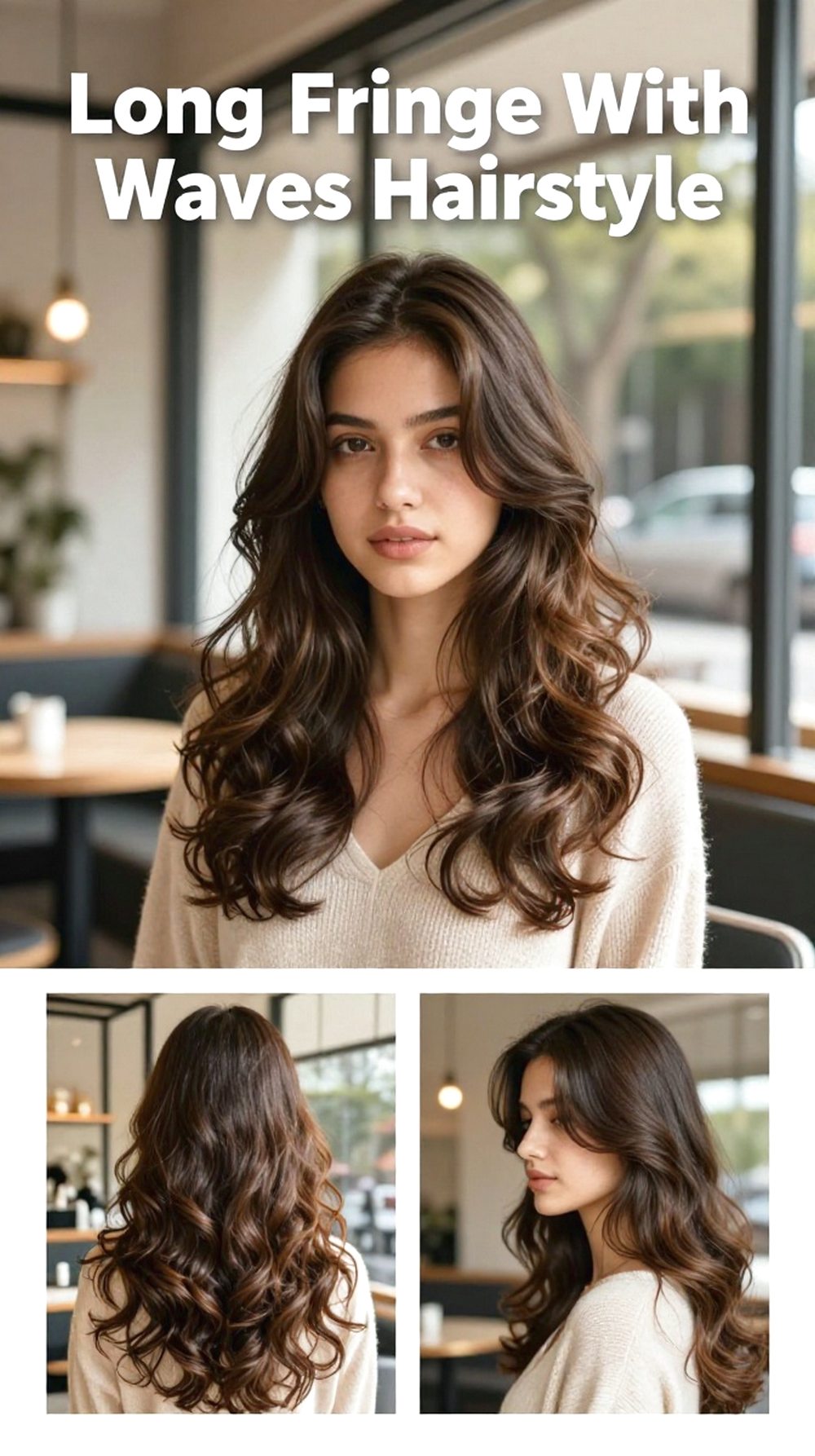 Long Fringe With Waves Hairstyle