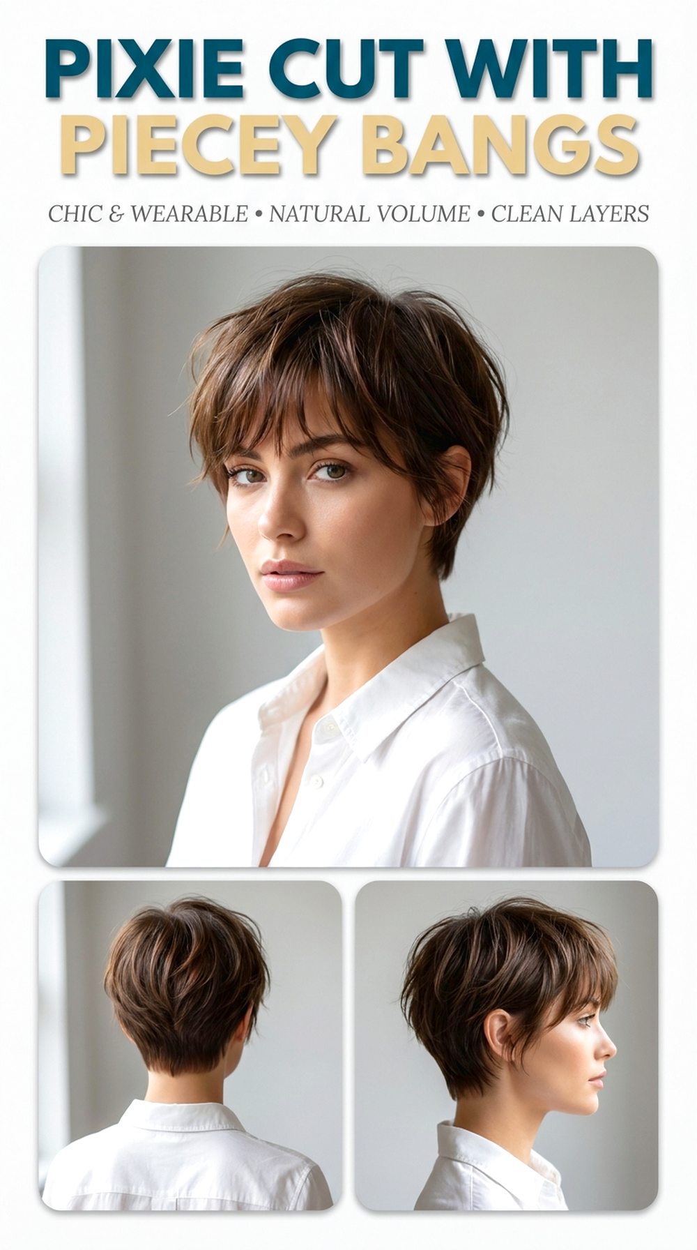 Pixie Cut With Piecey Bangs