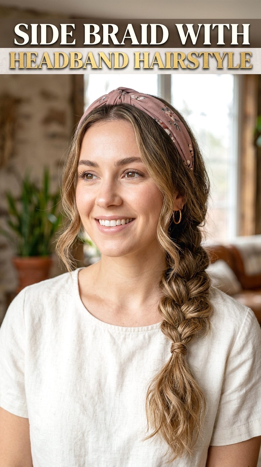 Side Braid With Headband