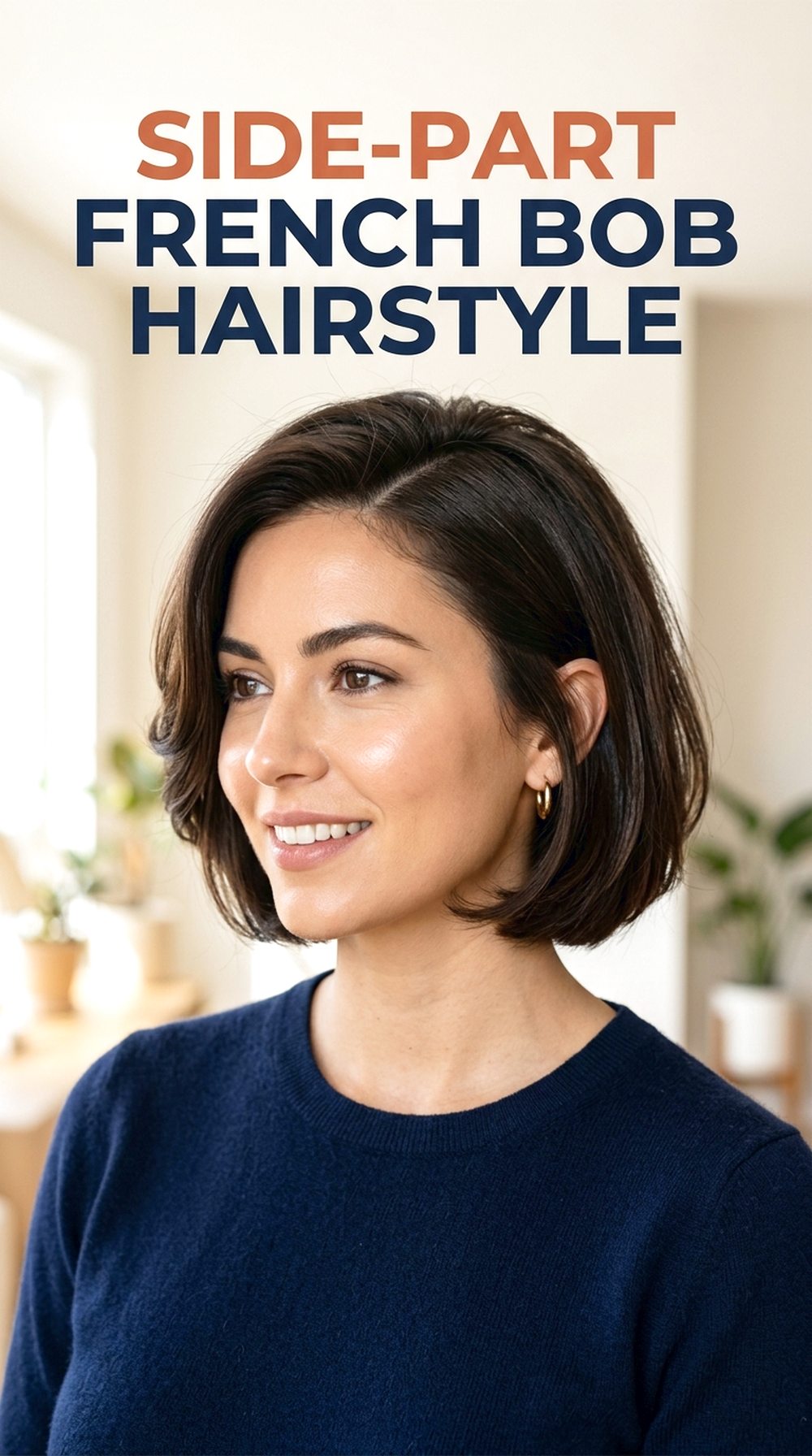 Side-Part French Bob
