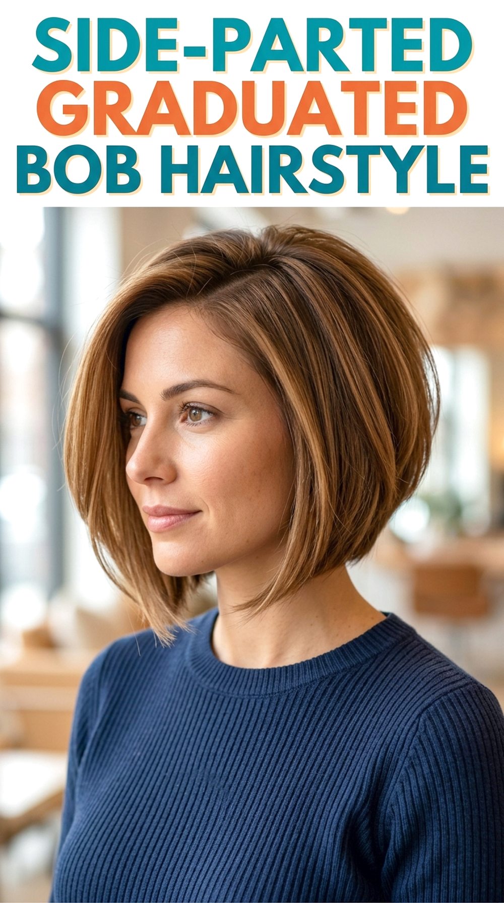 Side-Parted Graduated Bob