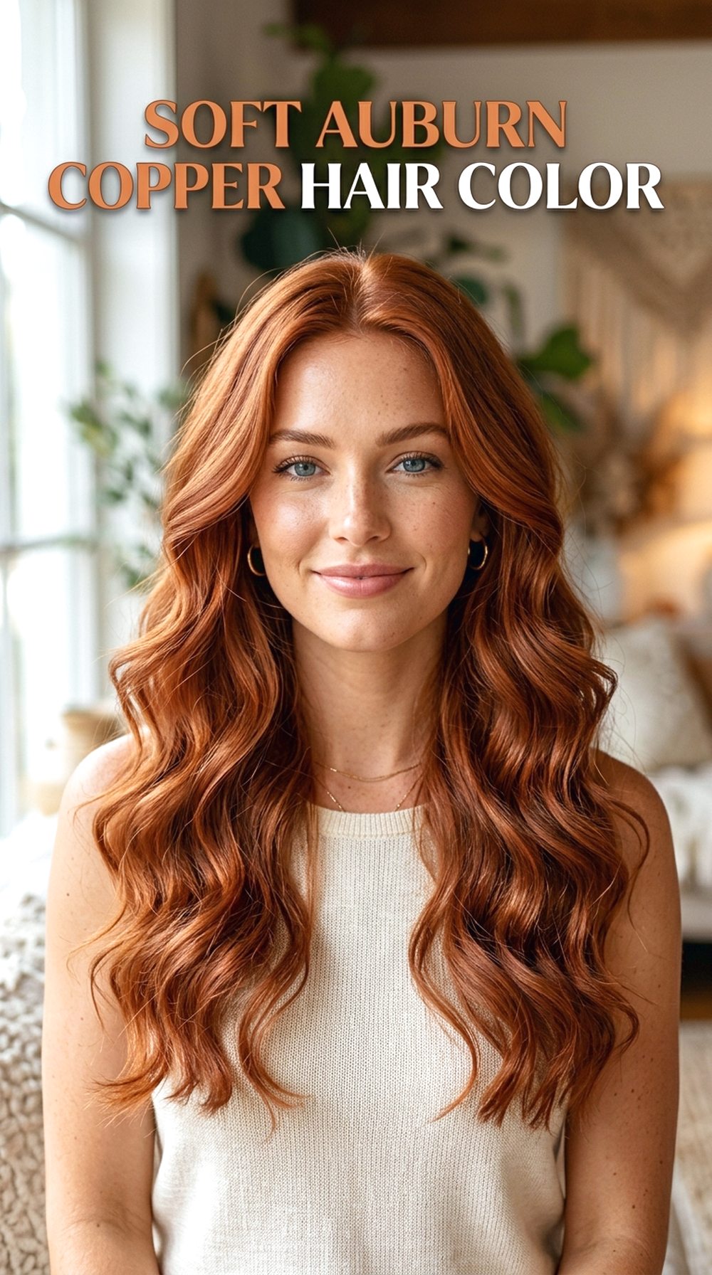 Soft Auburn Copper Hair Color