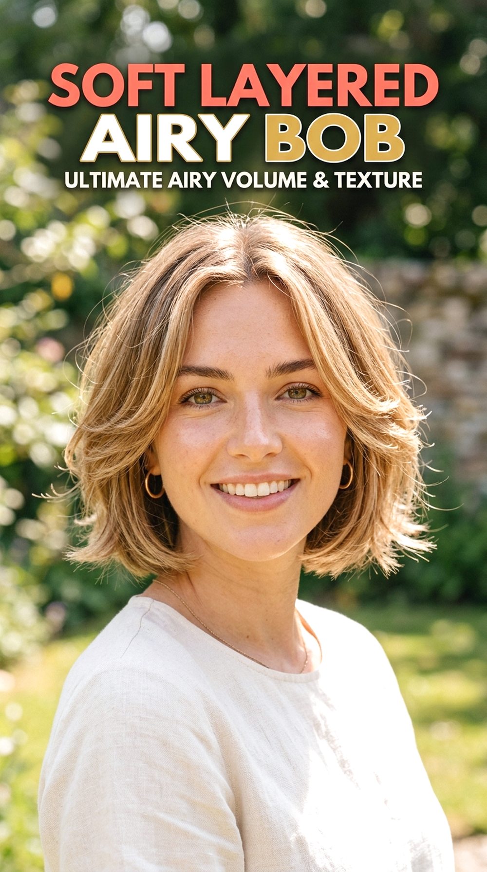 Soft Layered Airy Bob Hairstyle