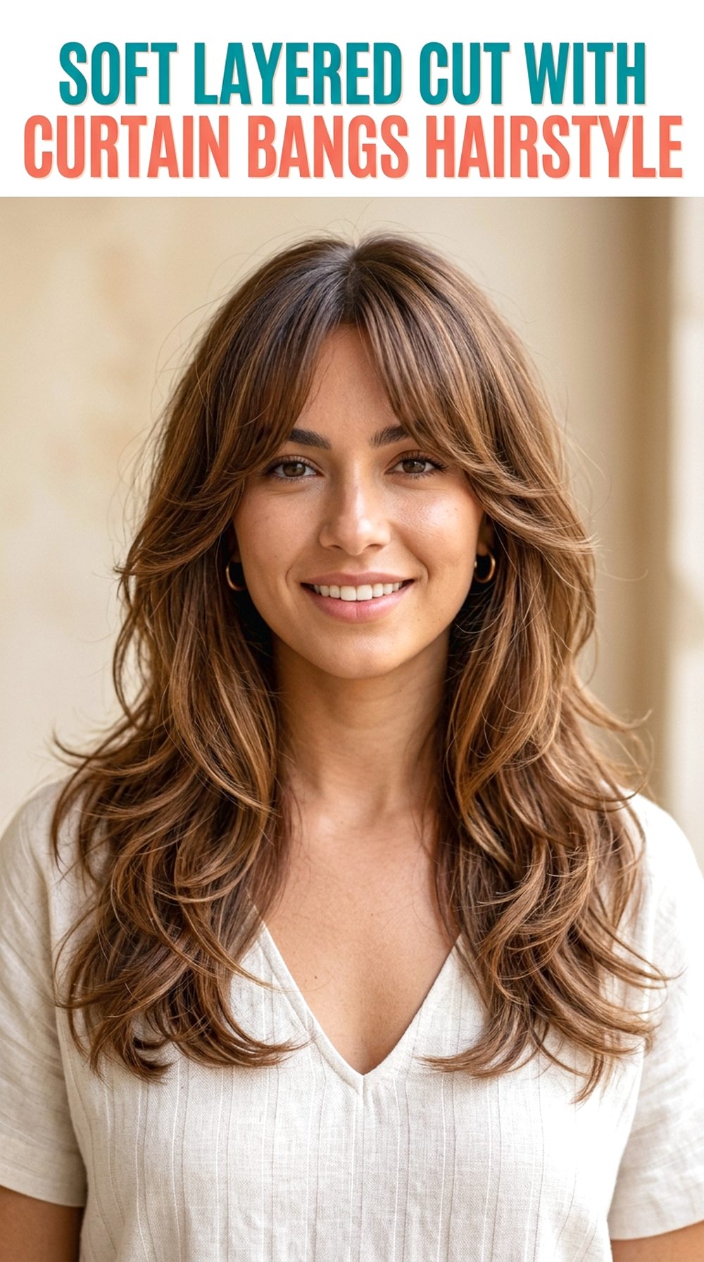 Soft Layered Cut With Curtain Bangs
