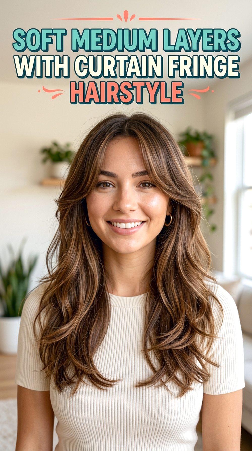 Soft Medium Layers With Curtain Fringe