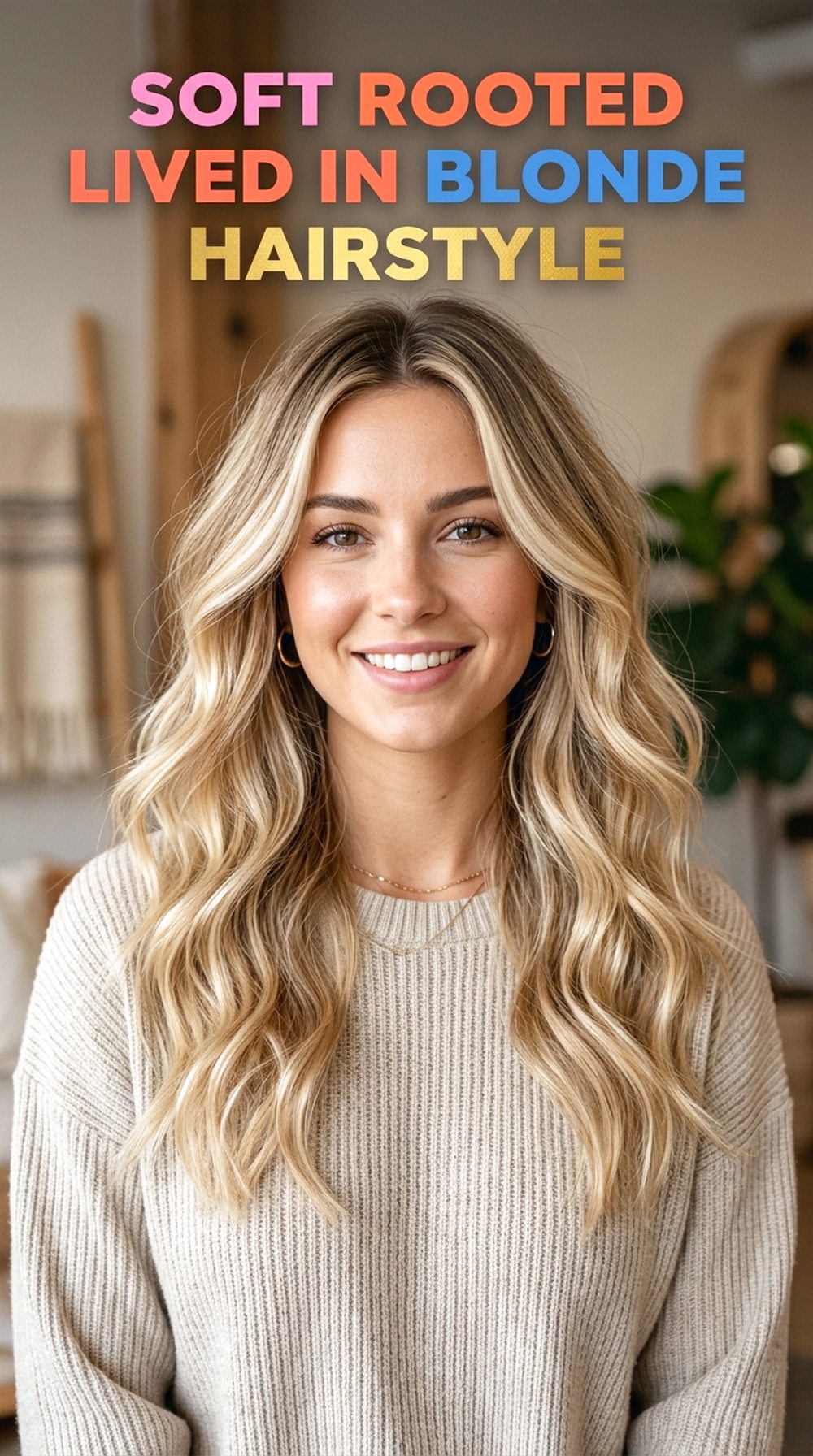 Soft Rooted Lived In Blonde Hairstyle