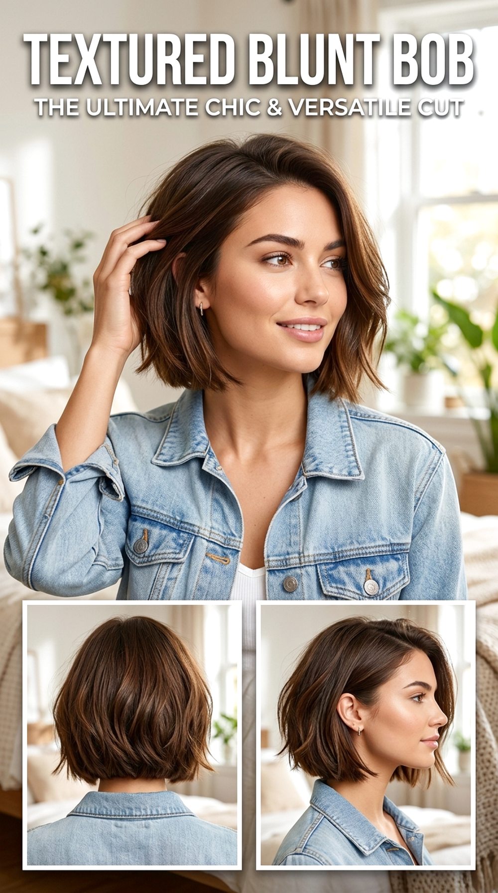 Textured Blunt Bob