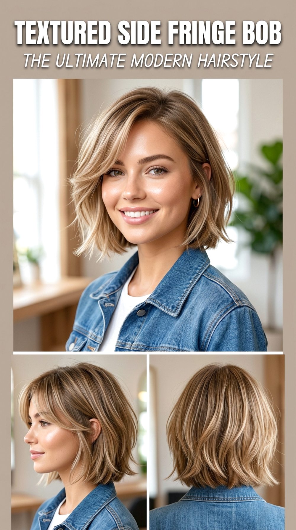 Textured Side Fringe Bob