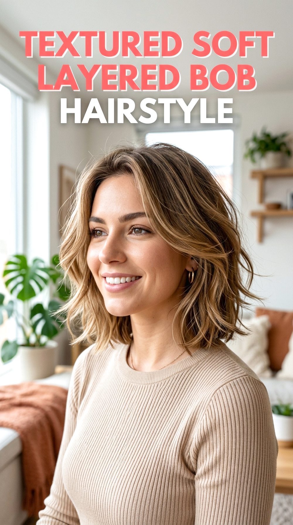 Textured Soft Layered Bob