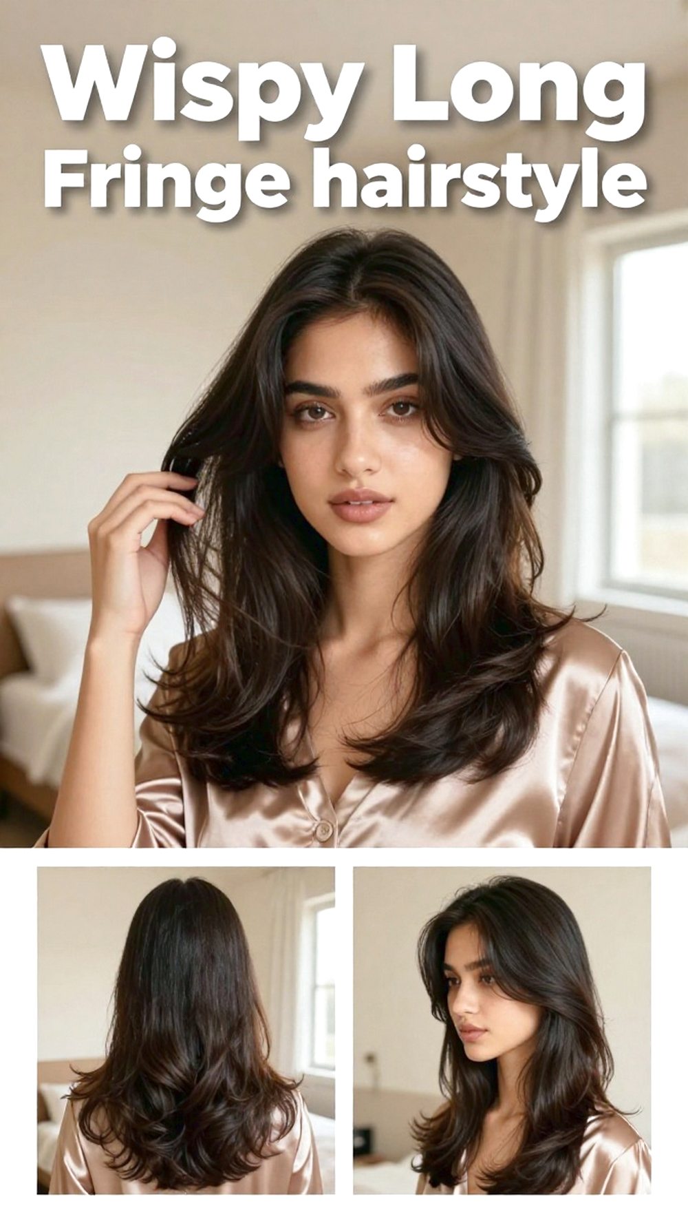 Wispy Long Fringe Hairstyle