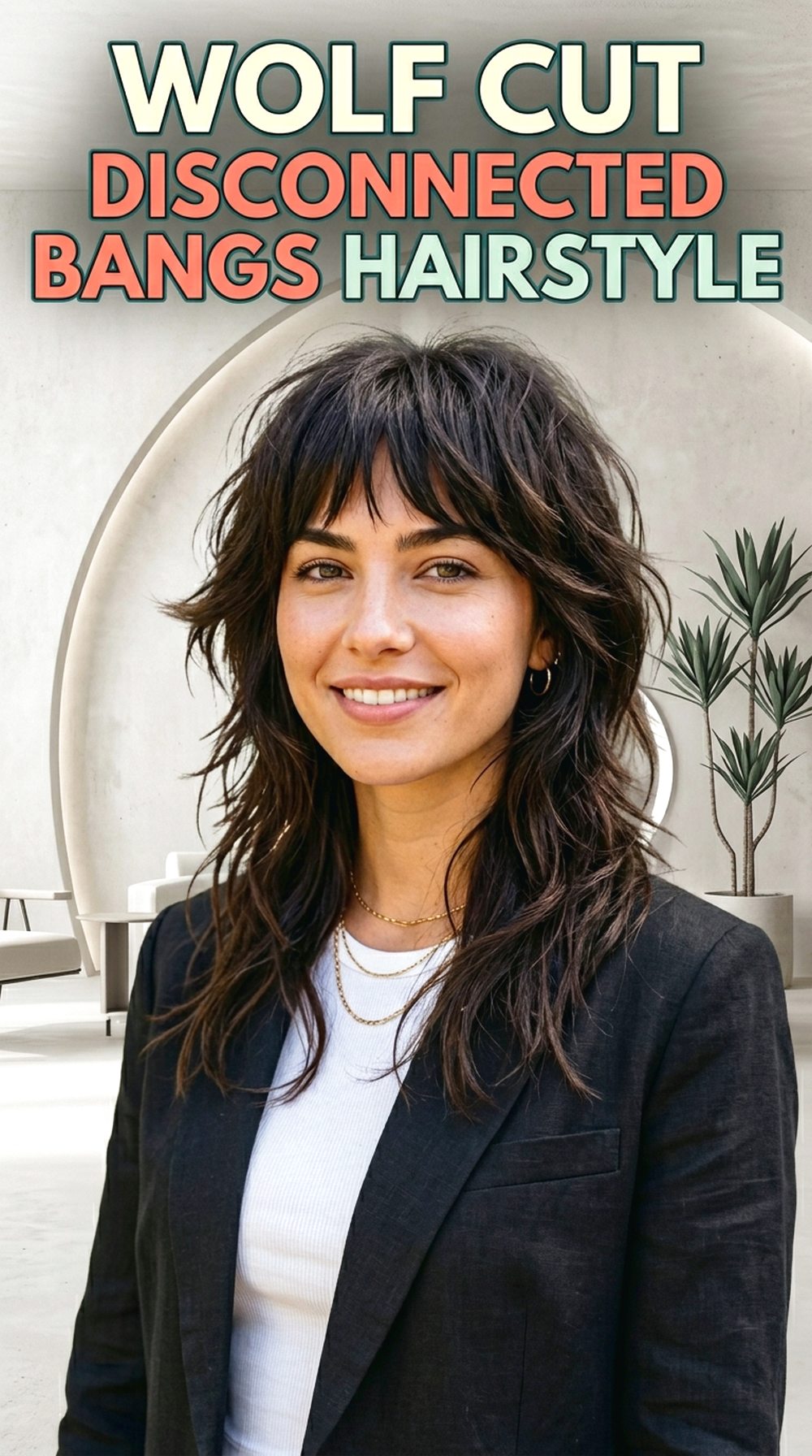 Wolf Cut Disconnected Bangs