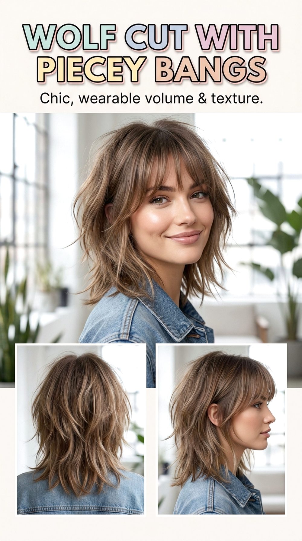 Wolf Cut With Piecey Bangs