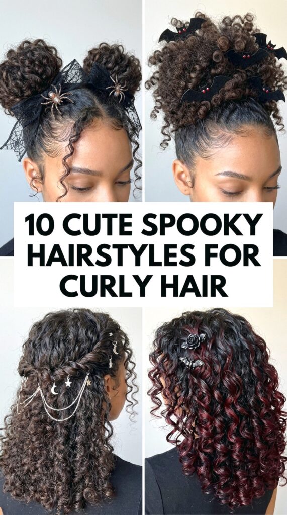 Cute Spooky Hairstyles For Curly Hair