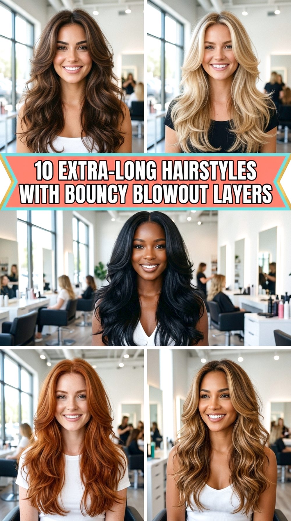 Extra-Long Hairstyles With Bouncy Blowout Layers