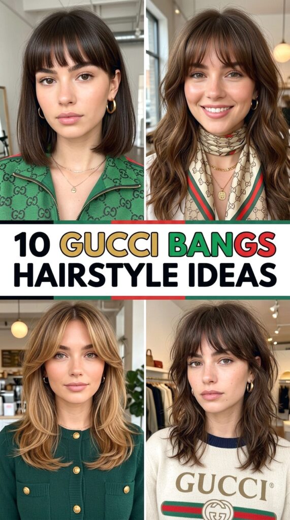 Gucci Bangs Hairstyle Ideas
