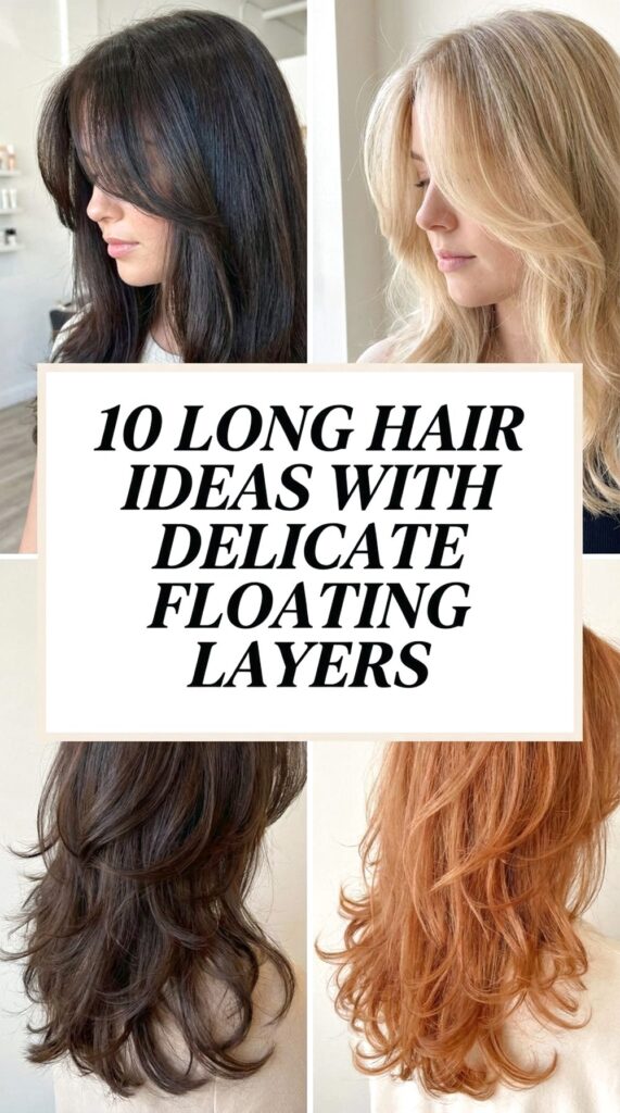 Long Hair Ideas With Delicate Floating Layers