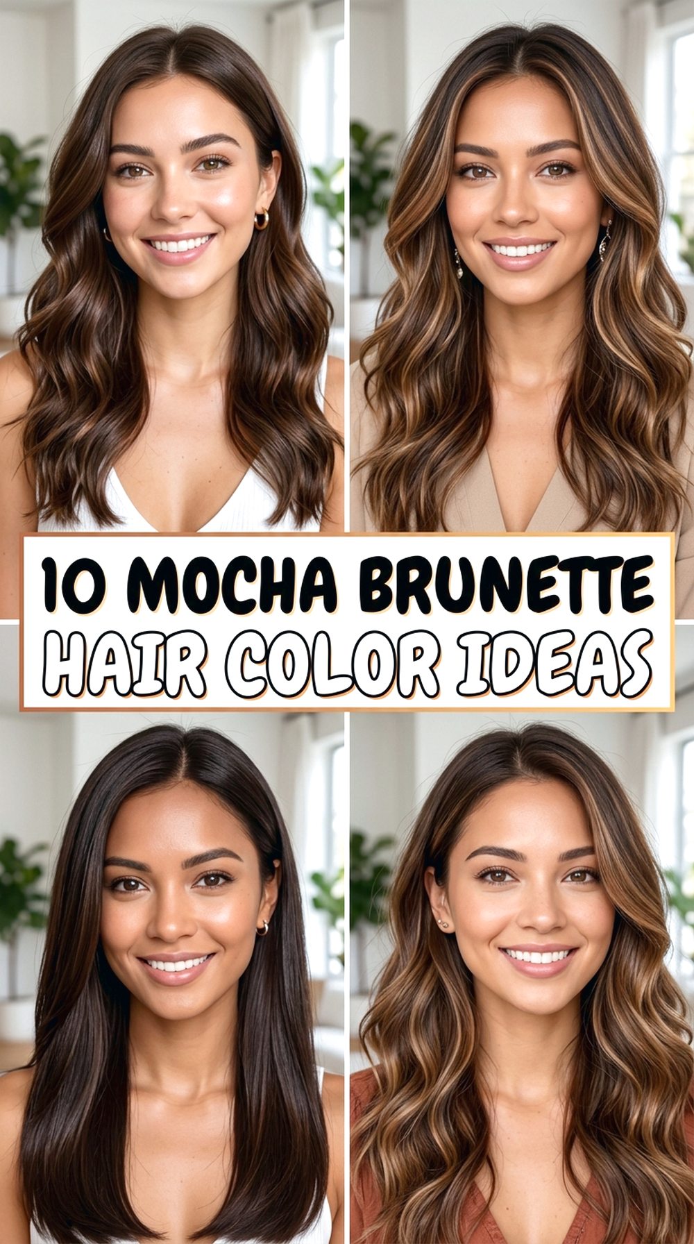 Mocha Brunette Hair Color Ideas