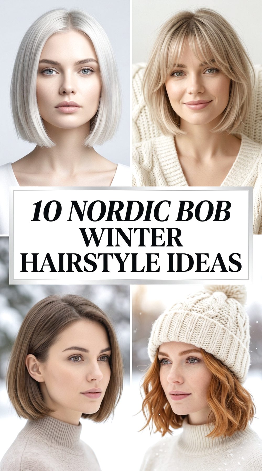 Nordic Bob Winter Hairstyle Ideas