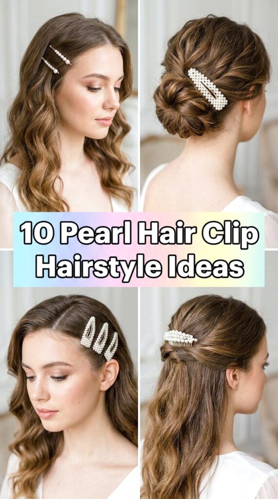 Pearl Hair Clip Hairstyle Ideas