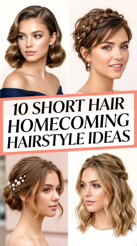 Short Hair Homecoming Hairstyle Ideas