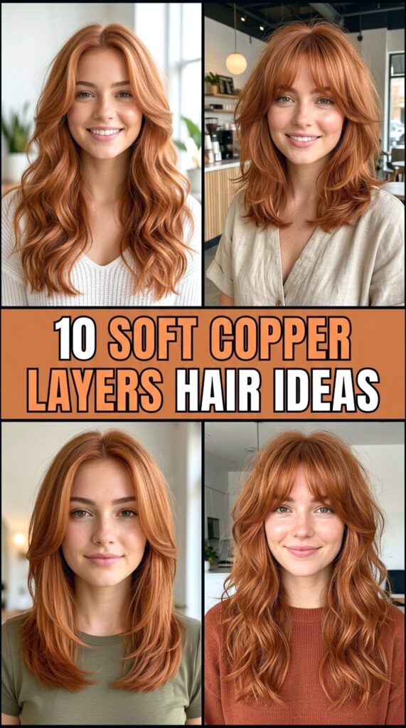 Soft Copper Layers Hair Ideas