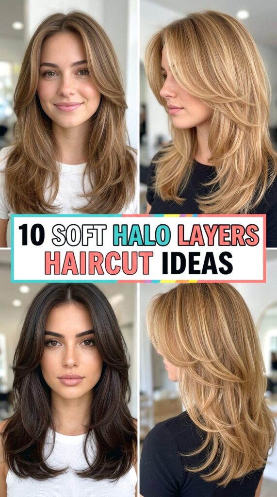 Soft Halo Layers Haircut Ideas