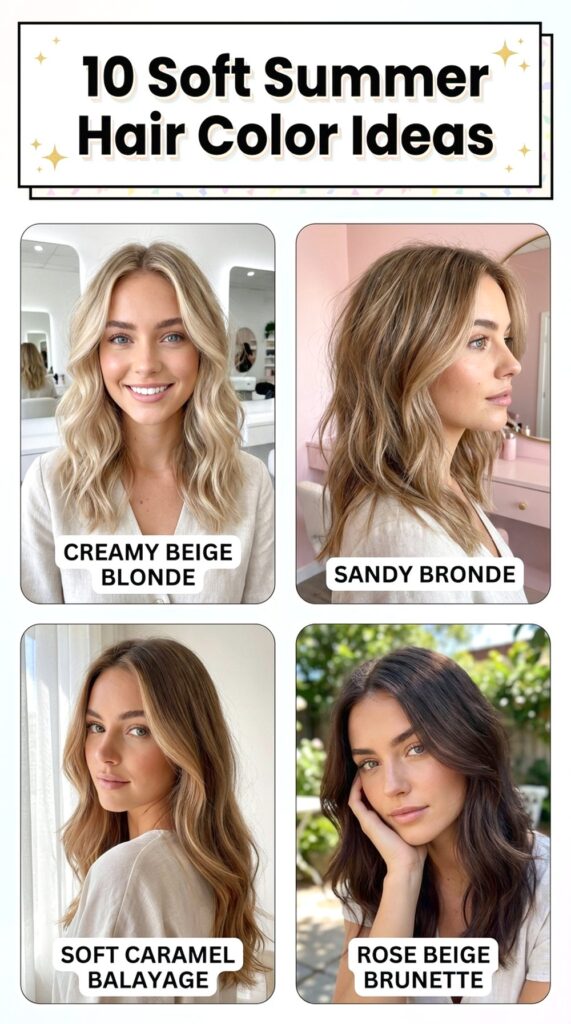Soft Summer Hair Color Ideas