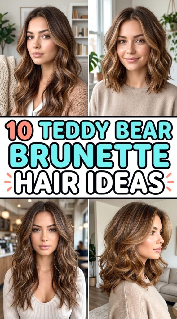 Teddy Bear Brunette Hair Ideas