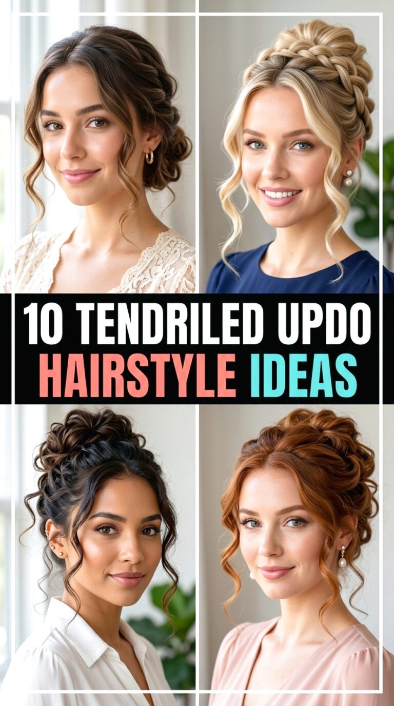 Tendriled Updo Hairstyle Ideas