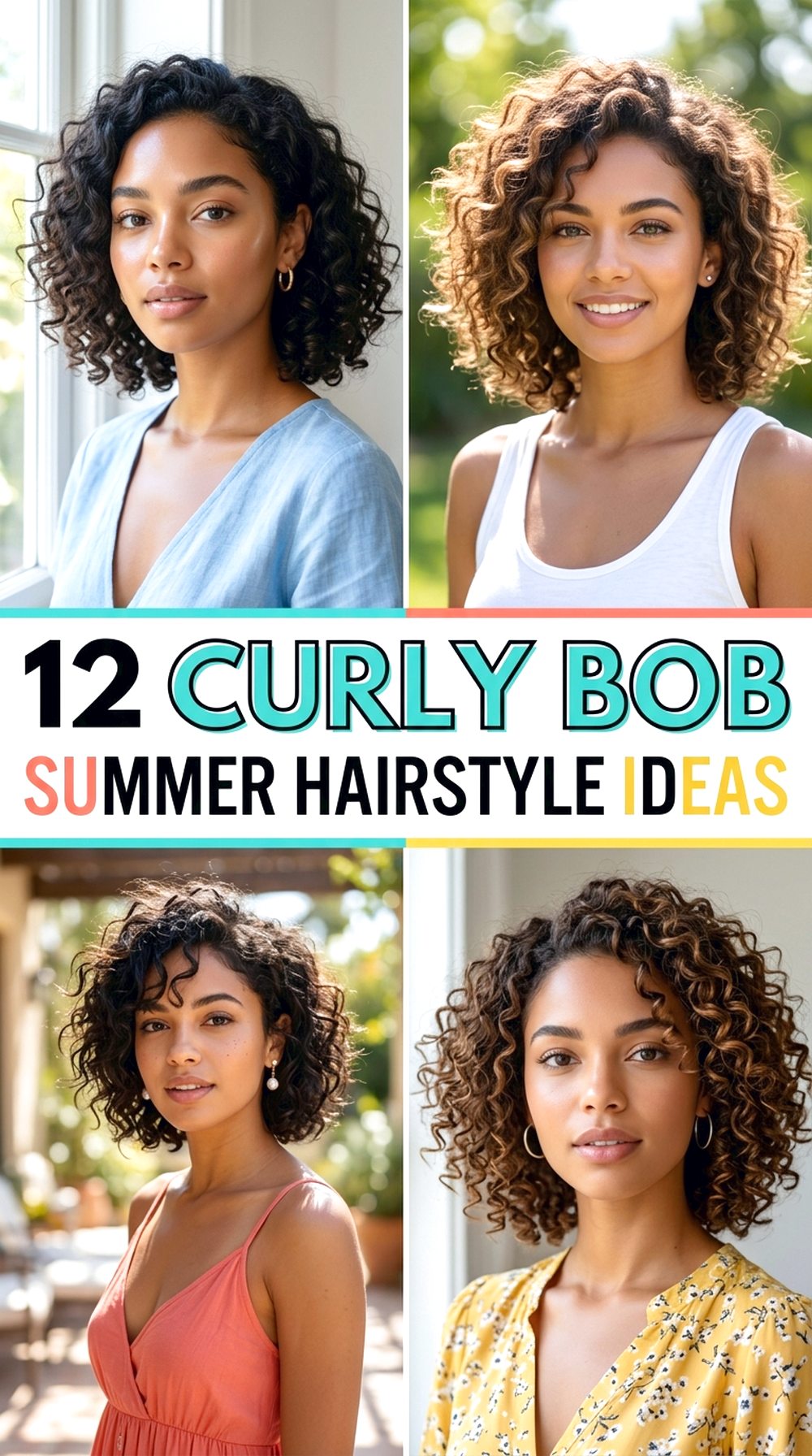 Curly Bob Summer Hairstyle Ideas