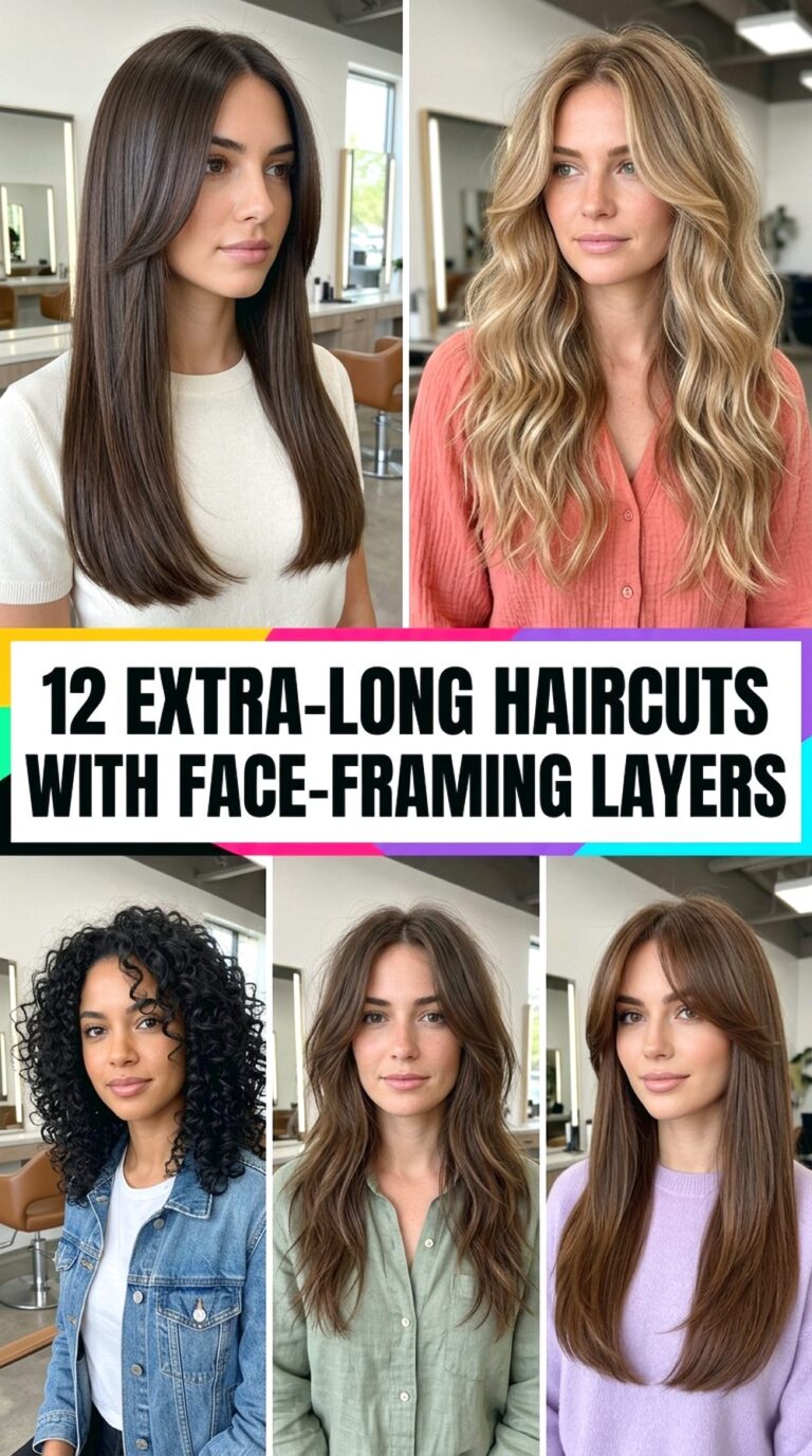 Extra-Long Haircuts With Face-Framing Layers