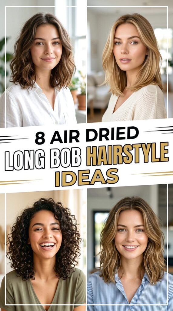 Air Dried Long Bob Hairstyle Ideas
