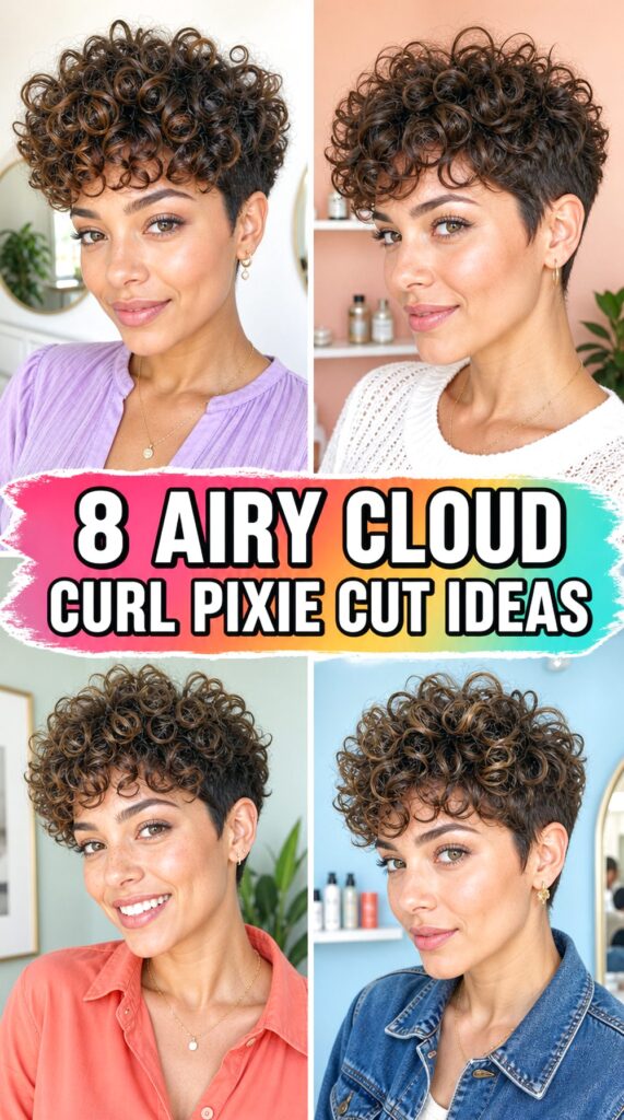 Airy Cloud Curl Pixie Cut Ideas