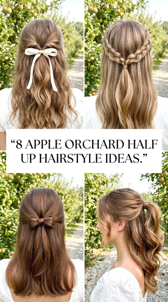 Apple Orchard Half Up Hairstyle Ideas