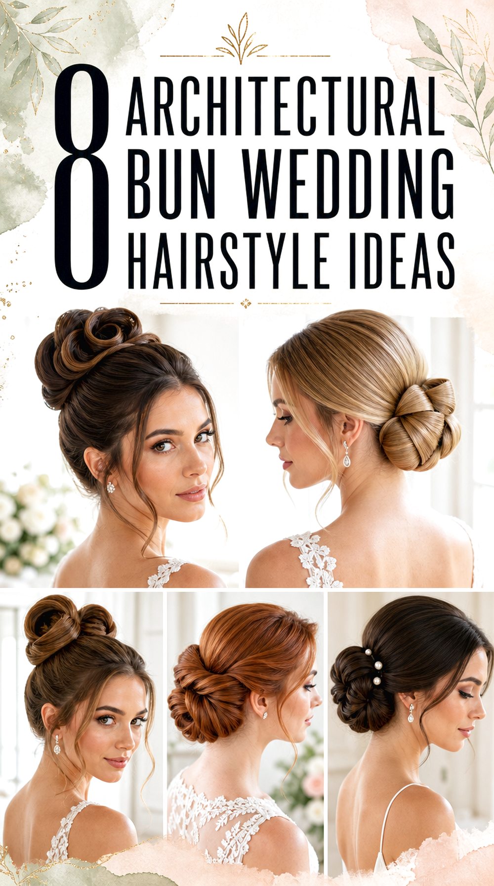 Architectural Bun Wedding Hairstyle Ideas