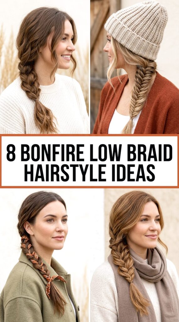 Bonfire Low Braid Hairstyle Ideas