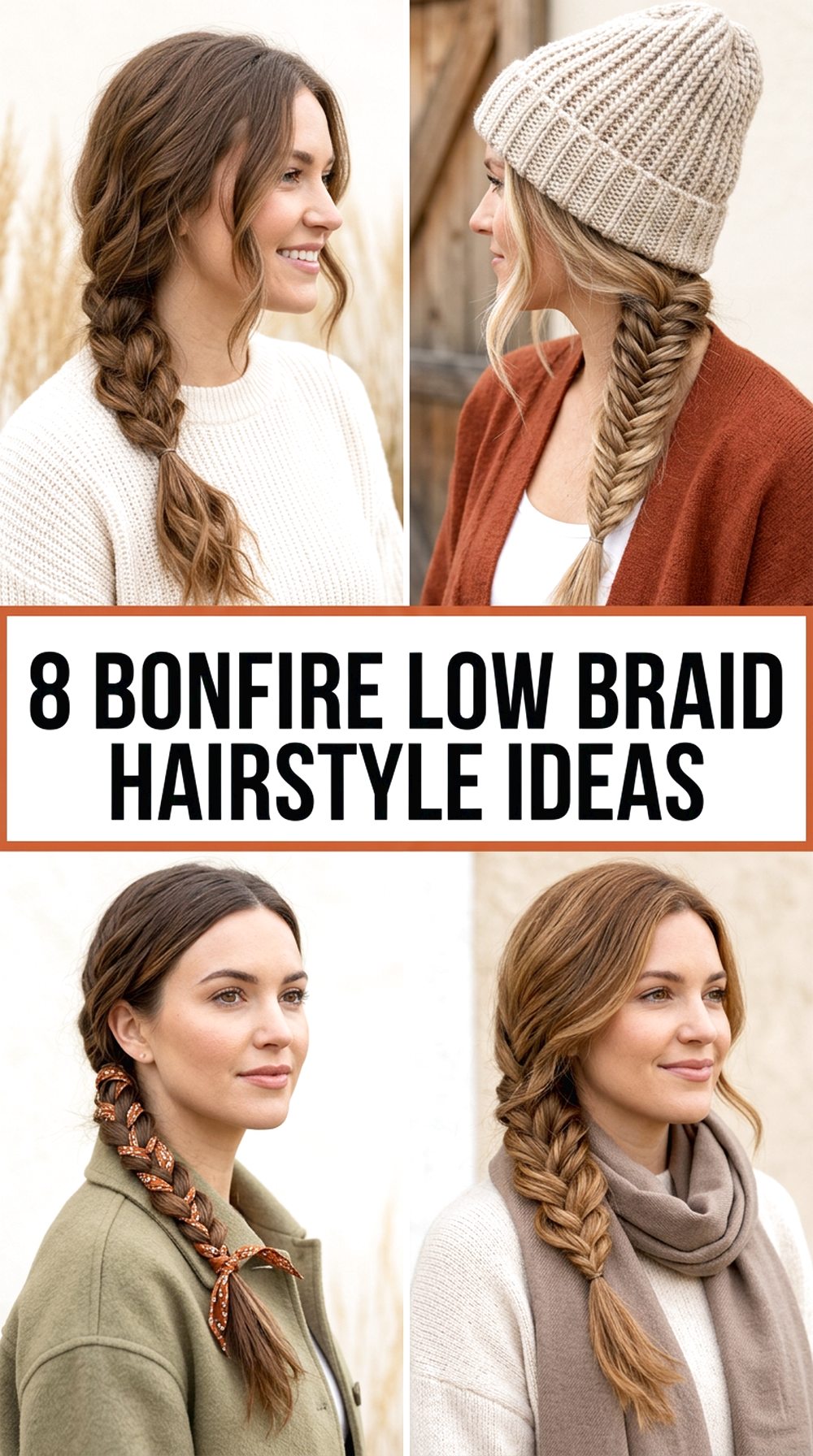 Bonfire Low Braid Hairstyle Ideas