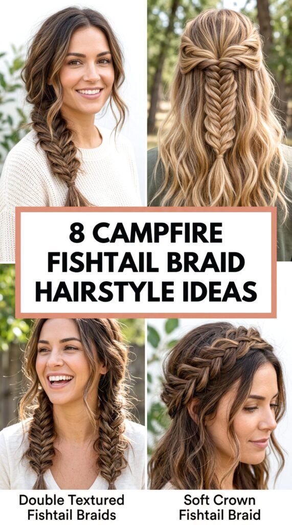 Campfire Fishtail Braid Hairstyle Ideas