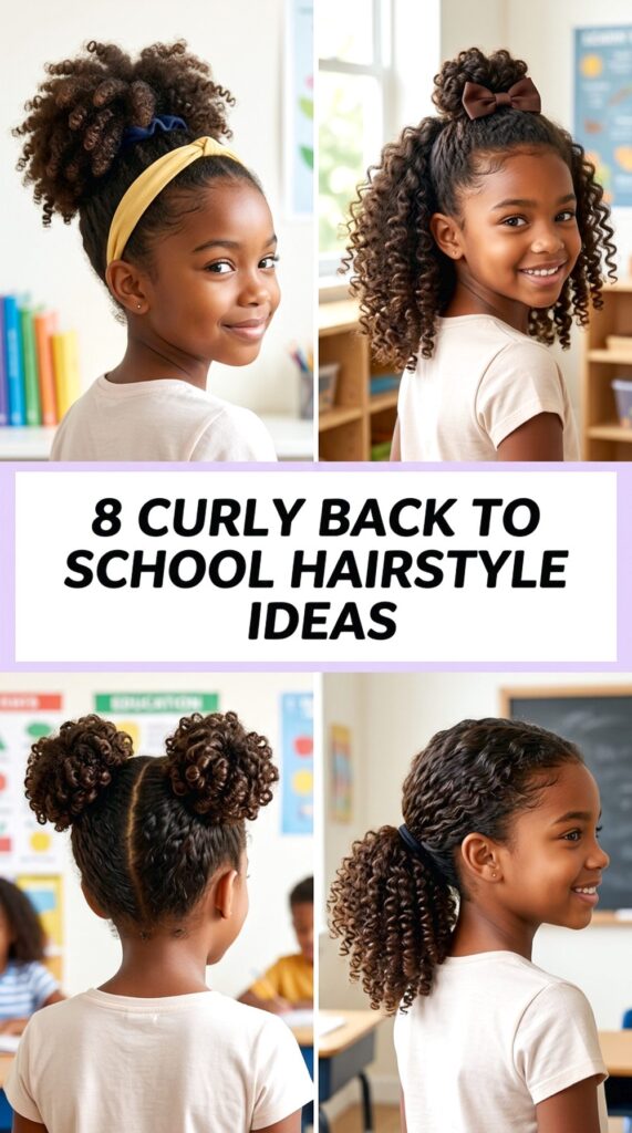 Curly Back To School Hairstyle Ideas
