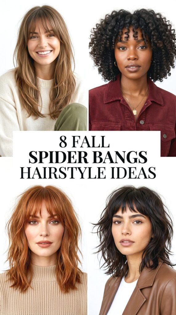 Fall Spider Bangs Hairstyle Ideas