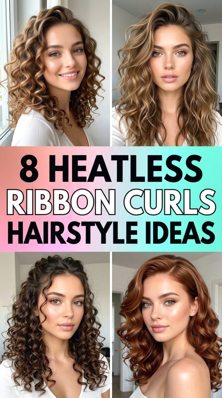 Heatless Ribbon Curls Hairstyle Ideas