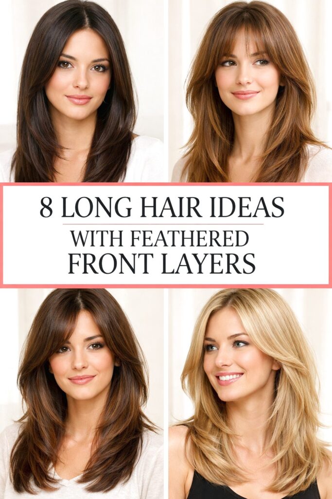 Long Hair Ideas Feathered Front Layers