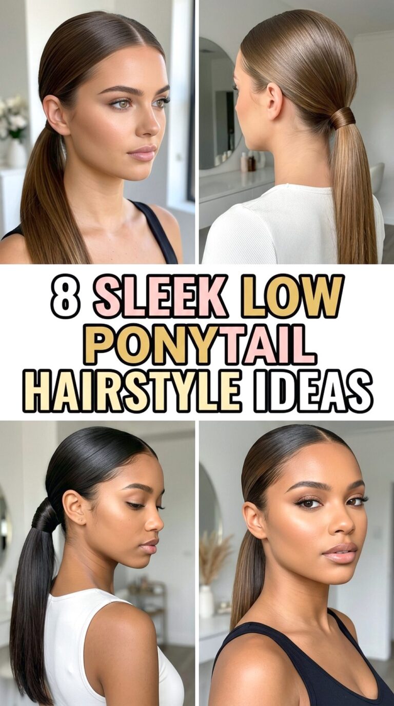 Sleek Low Ponytail Hairstyle Ideas