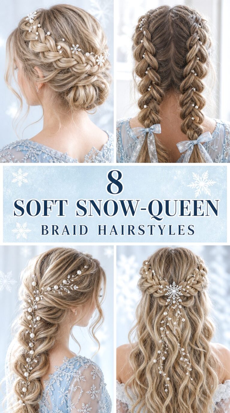 Soft Snow-Queen Braid Hairstyles