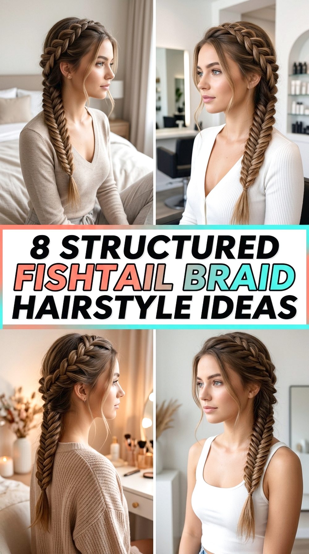 Structured Fishtail Braid Hairstyle Ideas