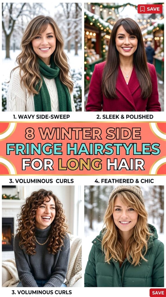 Winter Side Fringe Hairstyles For Long Hair