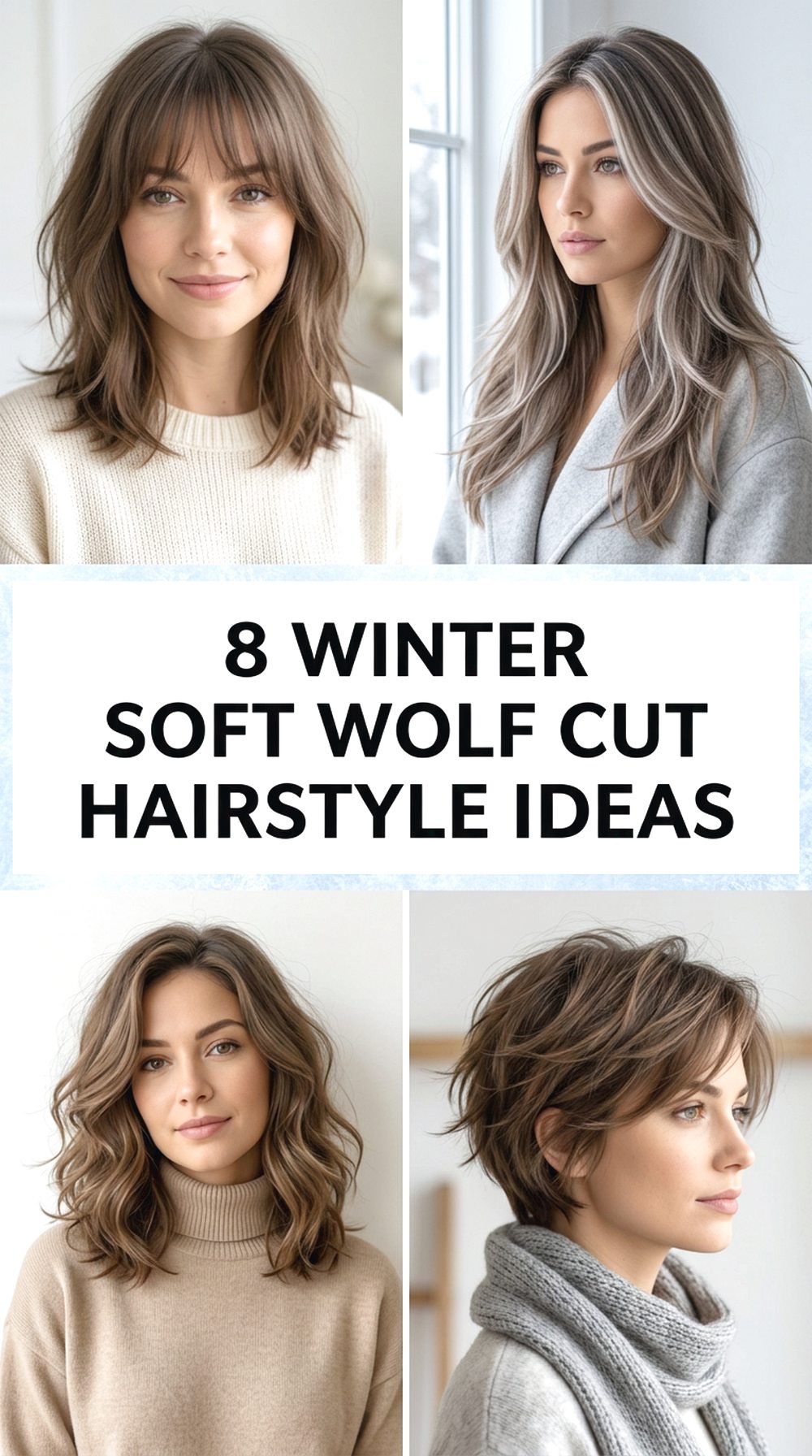 Winter Soft Wolf Cut Hairstyle Ideas