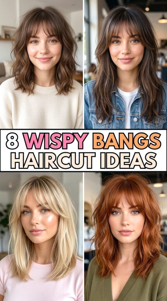 Wispy Bangs Haircut Ideas