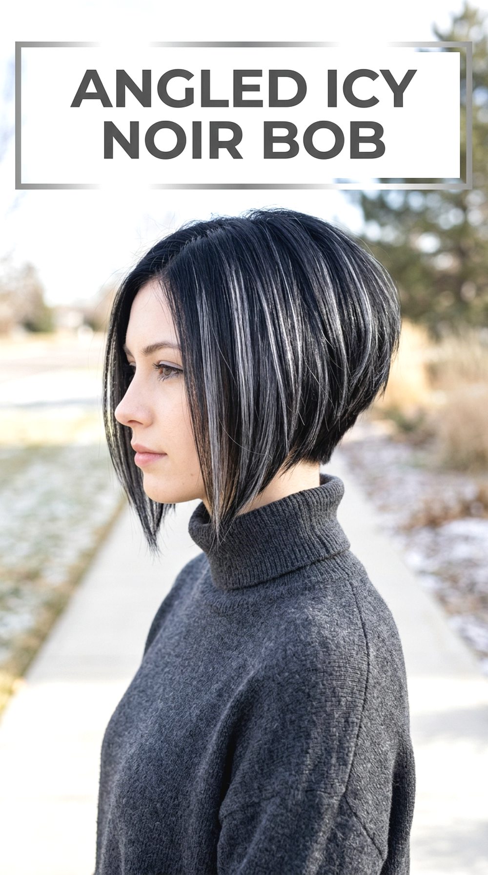 Angled Icy Noir Bob